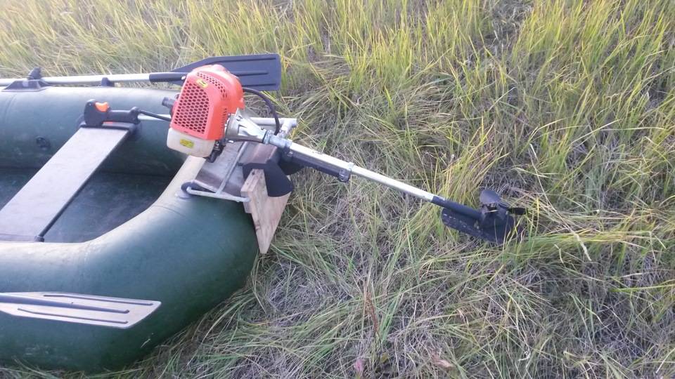 Изготовление лодочного мотора из триммера — алгоритм, чертеж
