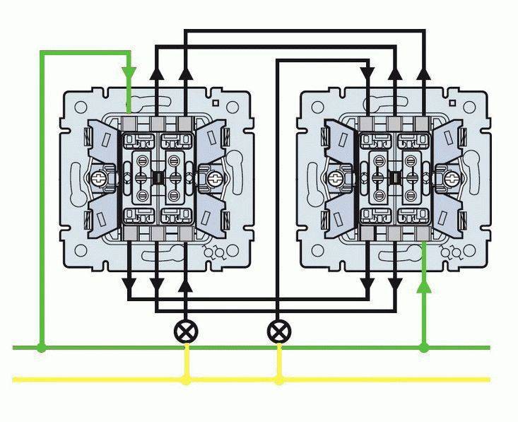 Перекрестный переключатель схема подключения - советы электрика - electro genius