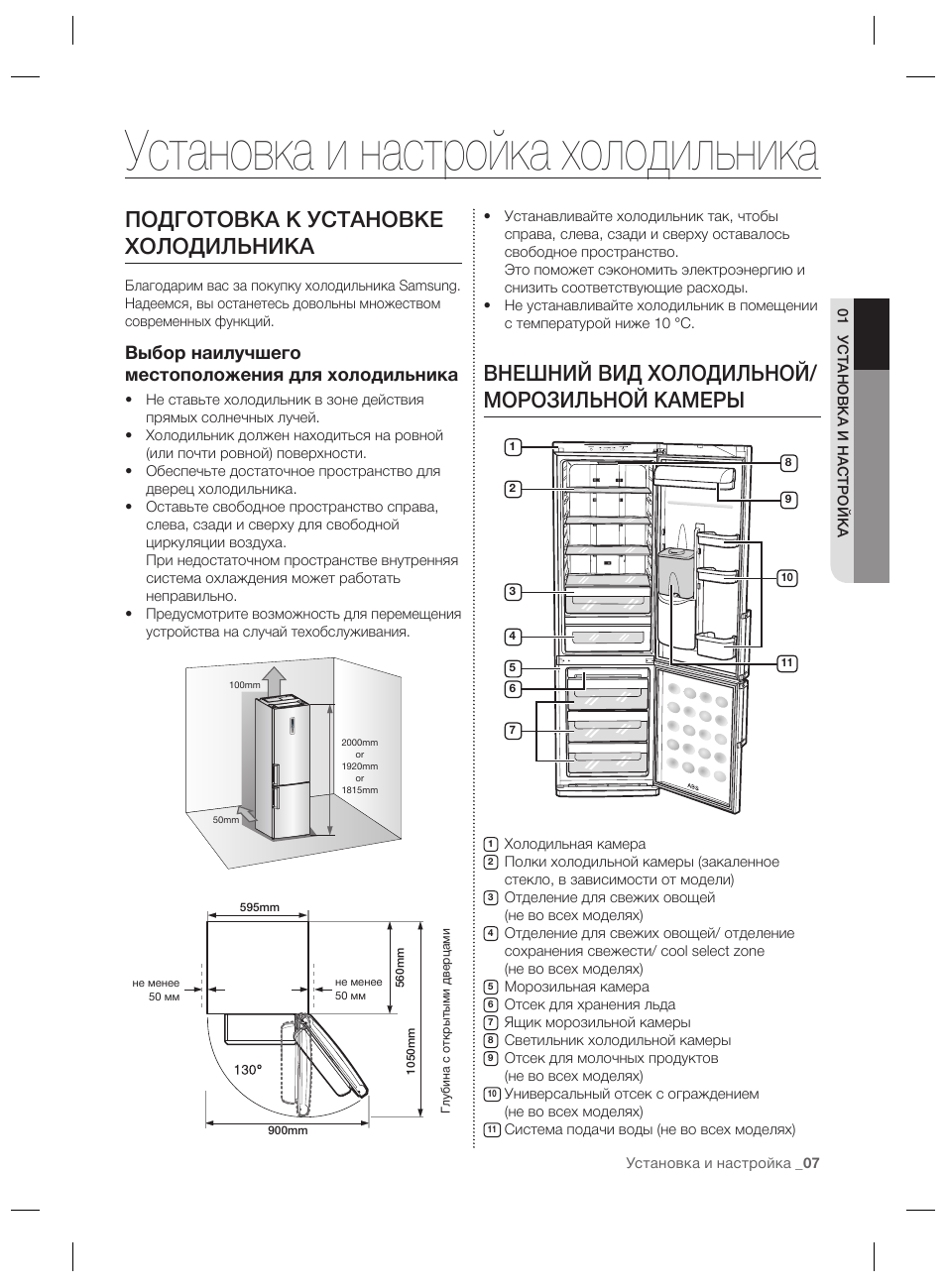 Инструкция по первому включению холодильника в сеть. как произвести первое включение холодильника