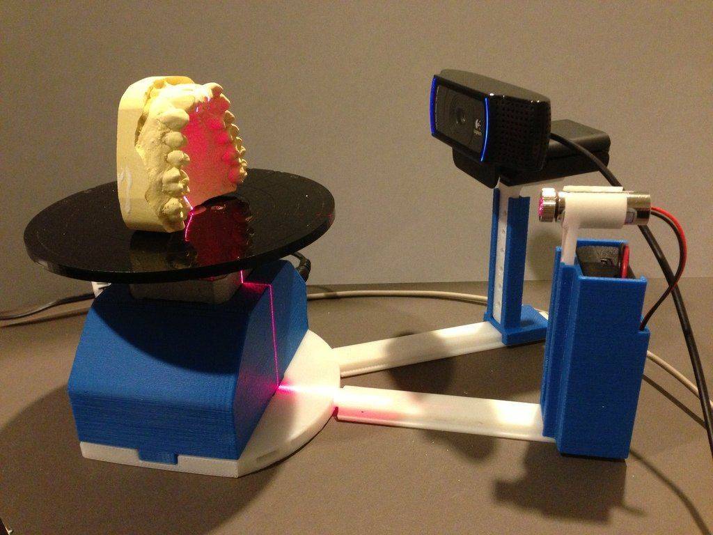 3d сканер моделей с поворотной платформой на arduino