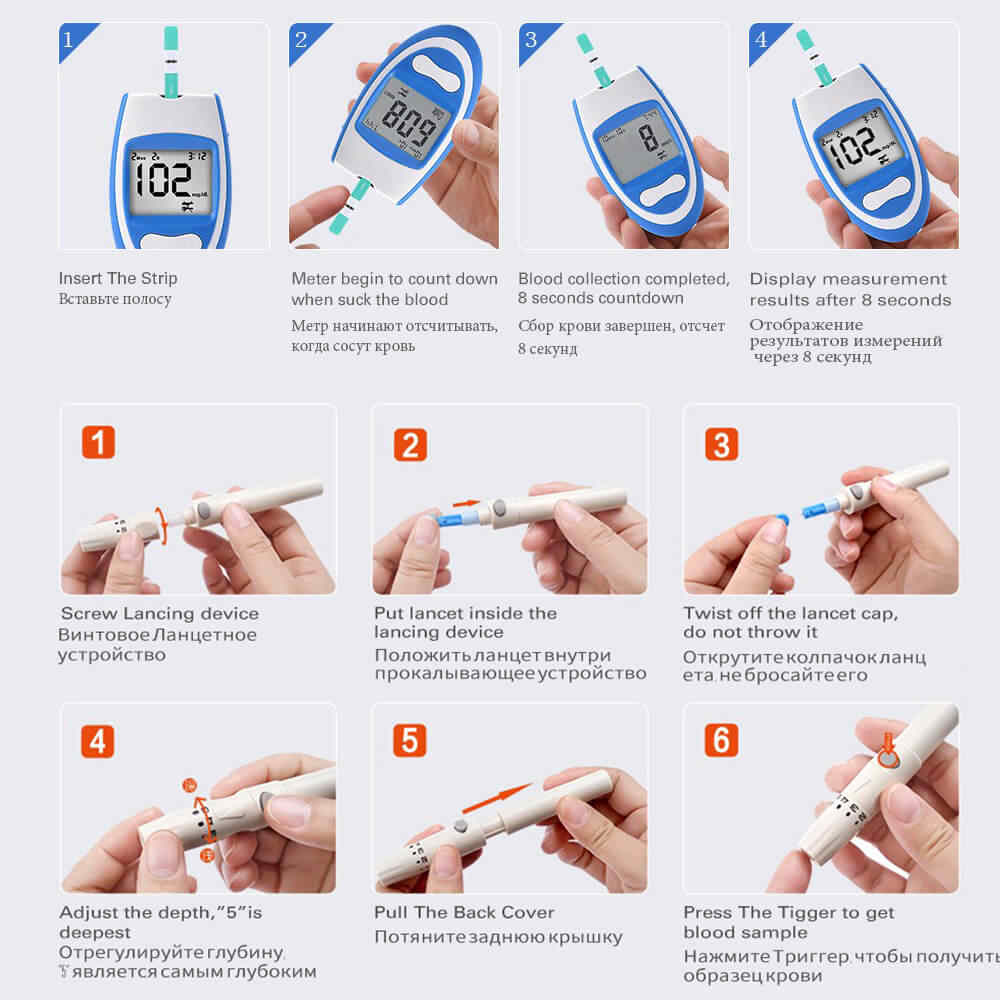 Как пользоваться глюкометром, как измерять сахар в течение дня