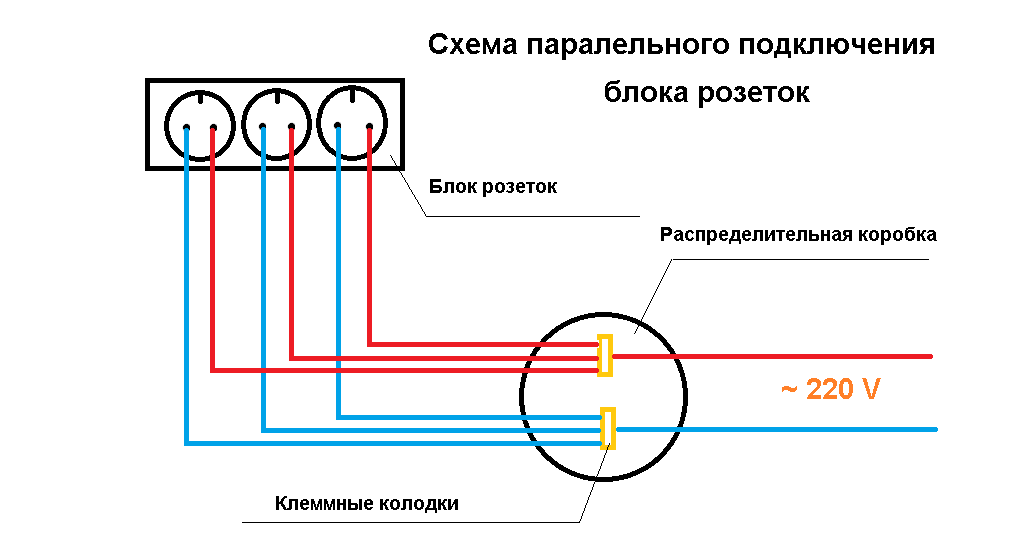 Схема проводки без распределительных коробок