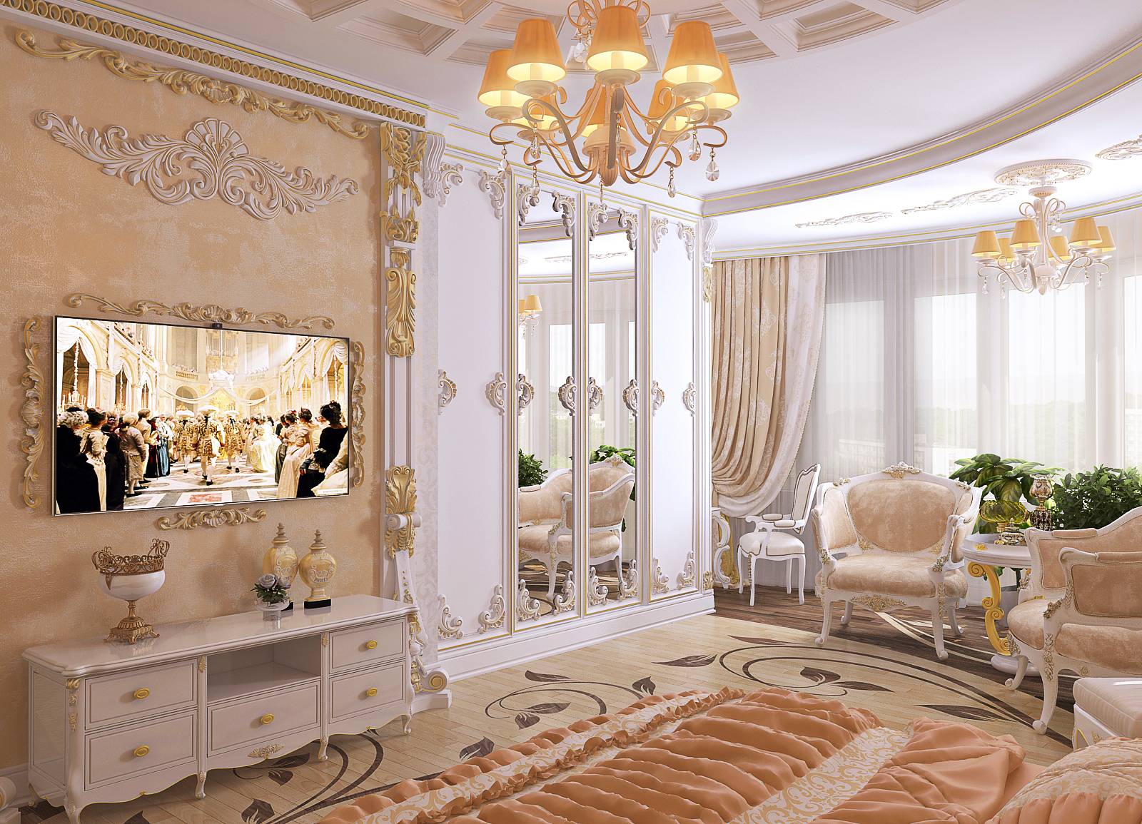 Спальня в стиле барокко: 115 фото, правила оформления и советы по проектированию дизайнадекор и дизайн интерьера