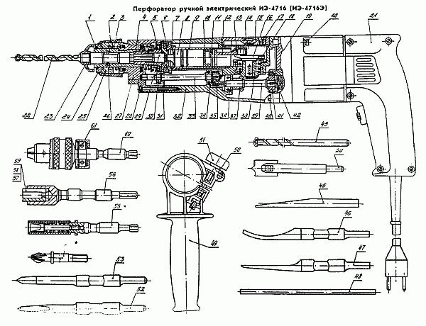 Дрель ед 210 схема