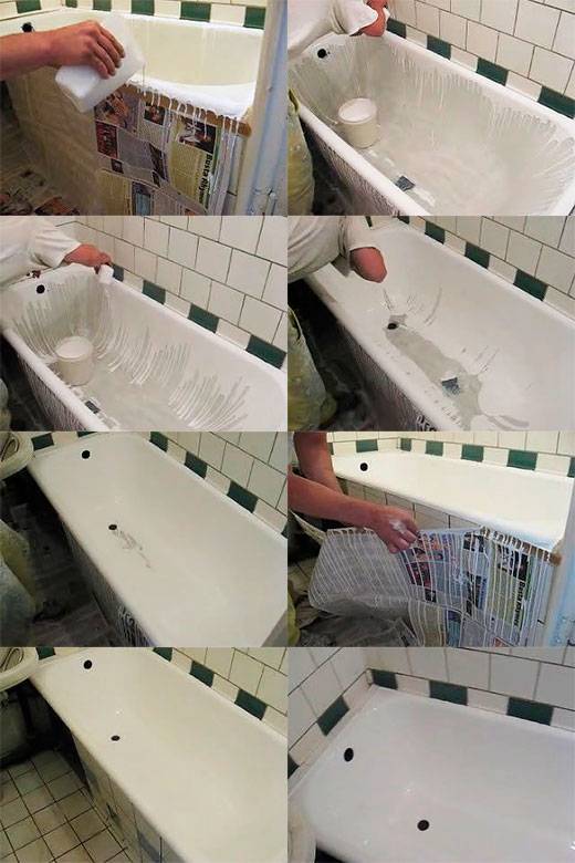 Как обновить чугунную ванну