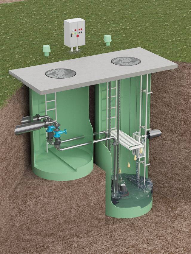 Бытовые канализационные насосные станции: виды, конструкция, примеры монтажа