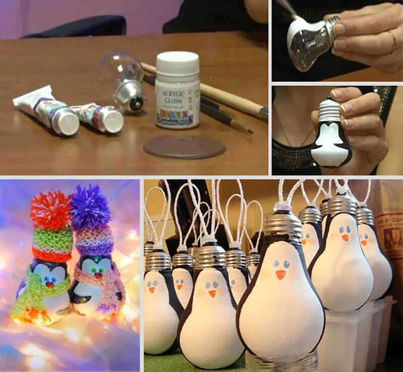 Интересные поделки из лампочек своими руками