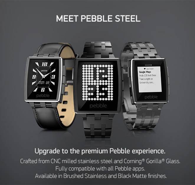 Pebble time steel — обзор смарт часов