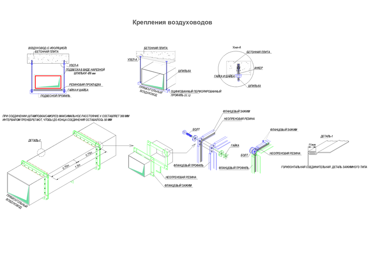 Установка шагов. Крепление воздуховодов вентиляции нормы. Крепление воздуховодов чертеж. Схема крепления воздуховодов вентиляции. Соединение воздуховода 55х110.