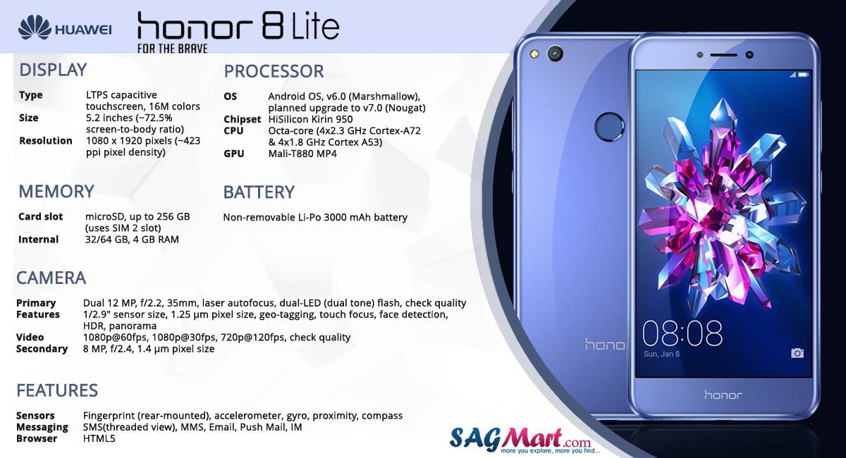 Песни телефона хонор. Huawei Honor 8 Lite. Honor 8 Lite дисплей размер. Хонор x8лайт характеристики. Honor 8 Lite MICROSD.