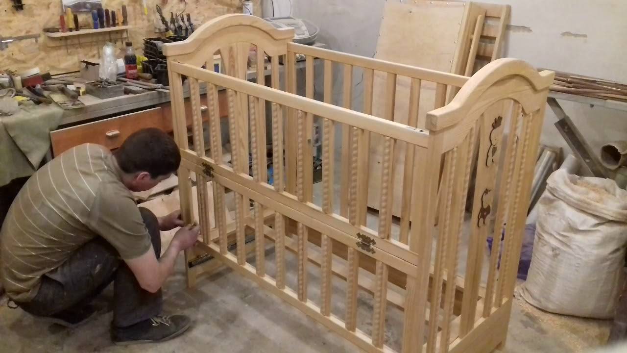 Руководство по сборке детской кроватки с маятником