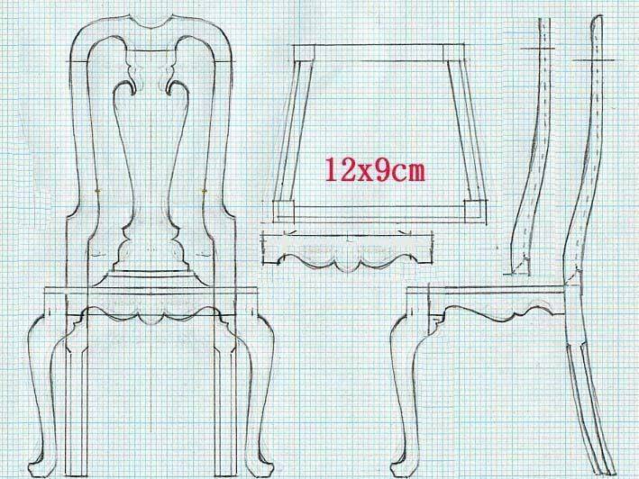 Стул из фанеры чертежи