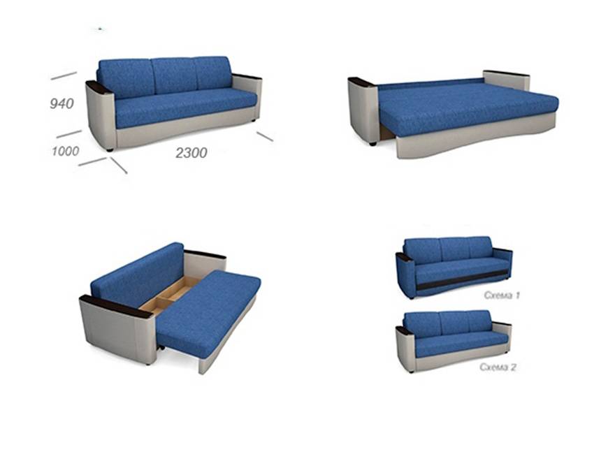 Самые популярные механизмы трансформации диванов