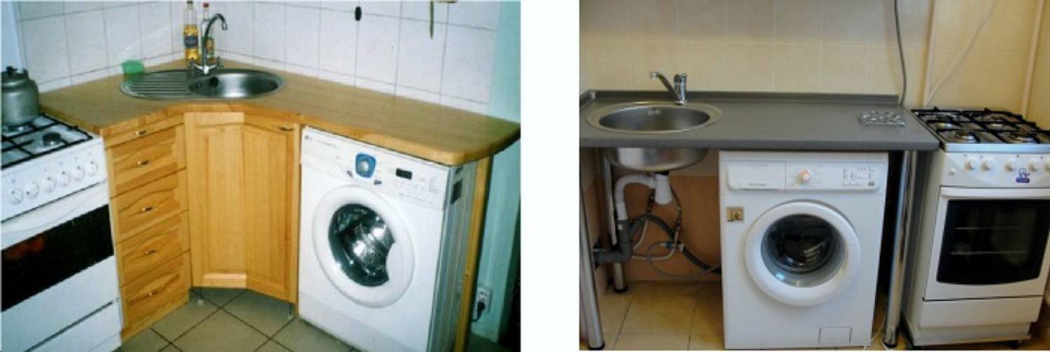 Союз раковины и стиральной машины: за и против: советы профессионалов