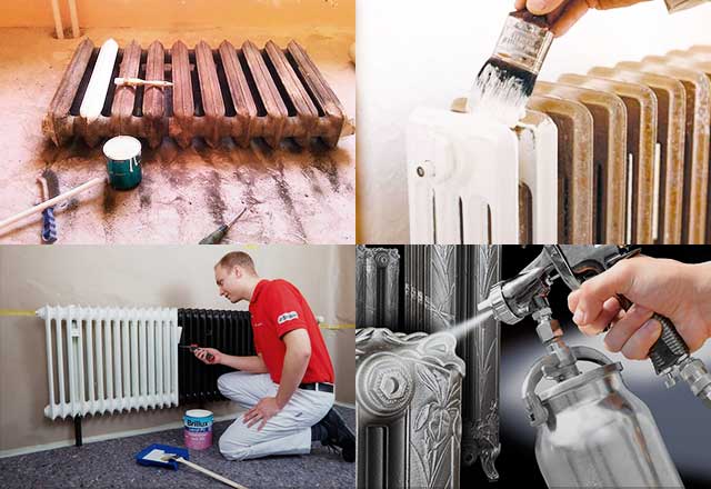 Окраска радиаторов и труб отопления: технология и этапы работы
