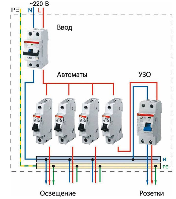 Как подключить автомат в щитке: подключение снизу или сверху однополюсных и двухполюсных автоматических электрических выключателей