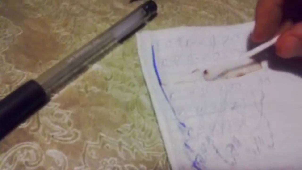 С помощью чего можно вывести старое пятно от гелевой ручки? советы
