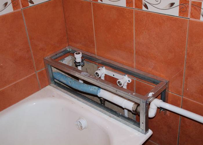 Как спрятать канализационные трубы в ванной. методы и необходимые материалы