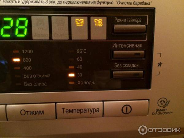 Очистка барабана в стиральной машине фирмы lg: функции