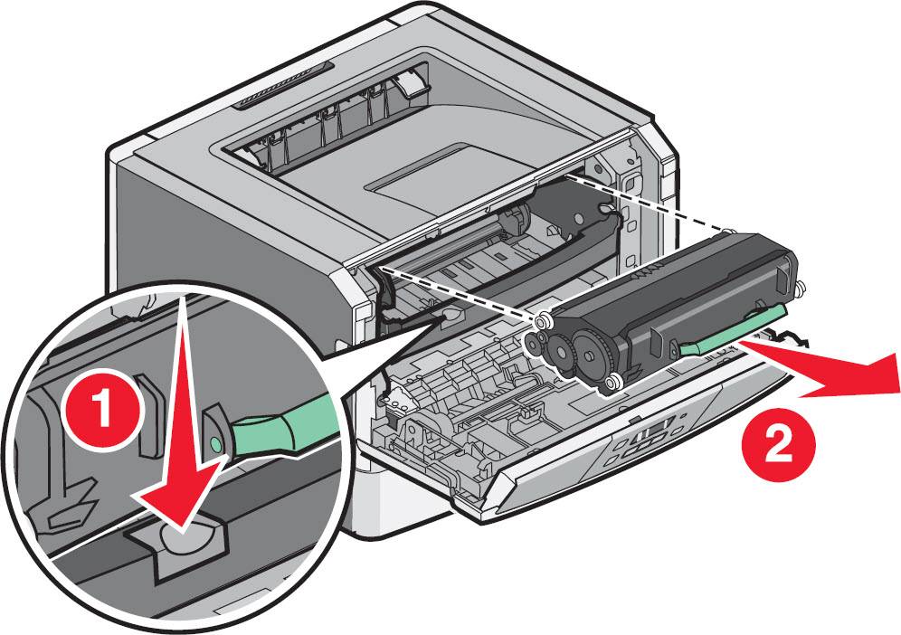 Где находится картридж в принтере canon pixma 2411